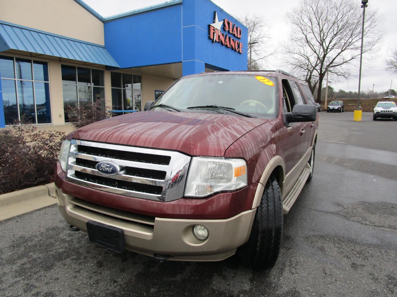 2012 RED Ford Expedition EL King Ranch 4WD (1FMJK1J56CE) with an 5.4L V8 SOHC 16V FFV engine, 6-Speed Automatic transmission, located at 1814 Albert Pike Road, Hot Springs, AR, 71913, (501) 623-1717, 34.494228, -93.094070 - Photo #1